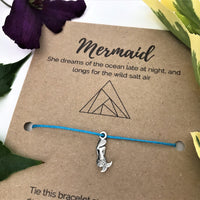Sea Lover's Wish Bracelet | 'Mermaid she dreams of the ocean late at night and longs for the wild salt air'