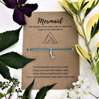 Sea Lover's Wish Bracelet | 'Mermaid she dreams of the ocean late at night and longs for the wild salt air'