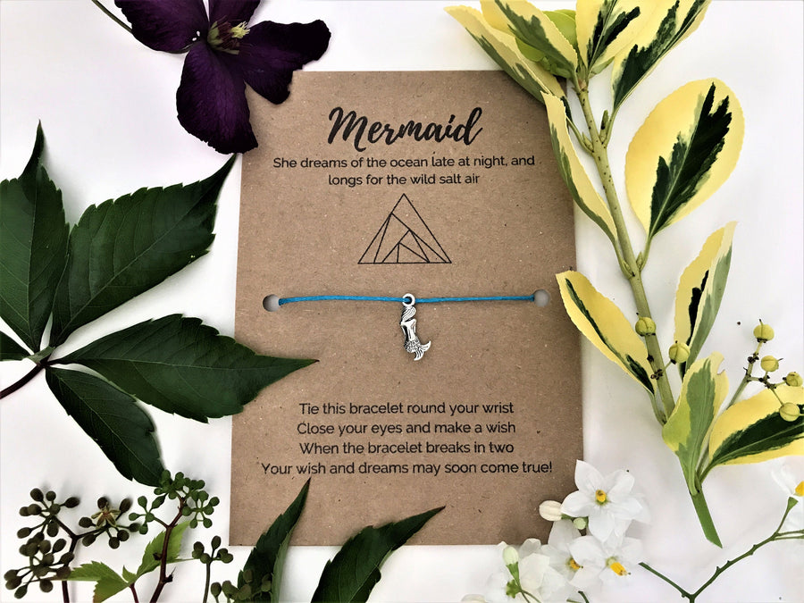 Sea Lover's Wish Bracelet | 'Mermaid she dreams of the ocean late at night and longs for the wild salt air'