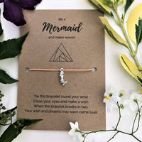Sea Lover's Wish Bracelet | 'Be a mermaid and make waves'