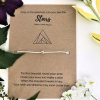 Tough Times Wish Bracelet | 'Only in the darkness can you see the stars'