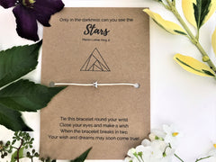 Tough Times Wish Bracelet | 'Only in the darkness can you see the stars'