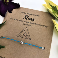 Friendship Wish Bracelet | 'Good friends are like stars'