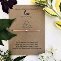 Friendship Wish Bracelet | 'Here for you always'