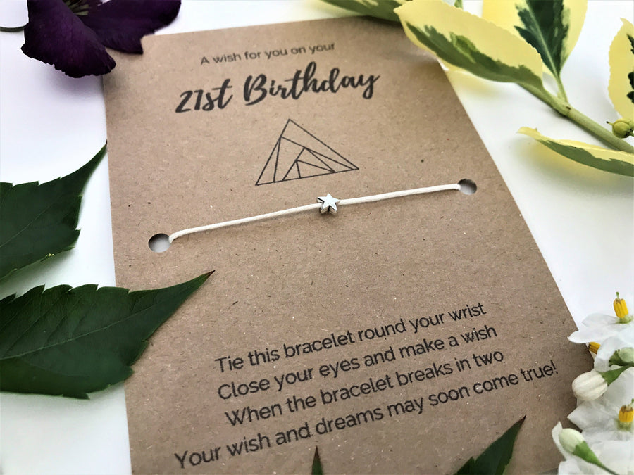 21st Birthday Wish Bracelet