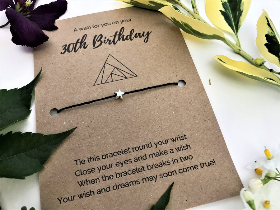 30th Birthday Wish Bracelet
