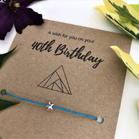 40th Birthday Wish Bracelet