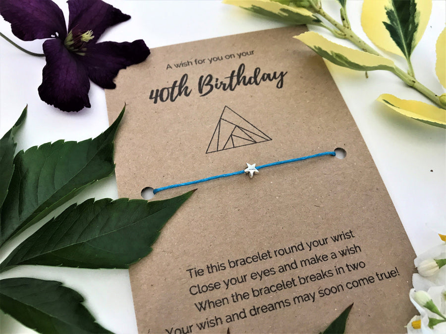 40th Birthday Wish Bracelet