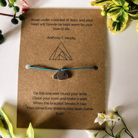 Camper's Wish Bracelet | 'Sleep under a blanket of stars, and your heart will be kept warm' - adventure, bracelet, camping, hiking - Monty&Ridge