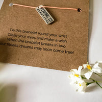 Gym lover's Wish Bracelet | 'First they will ask you why you're doing it, next they will ask you how you did it'