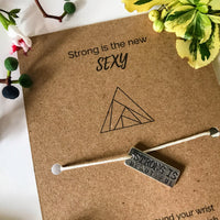 Gym lover's Wish Bracelet | 'Strong is Sexy'