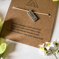 Gym lover's Wish Bracelet | 'Strong is Sexy'