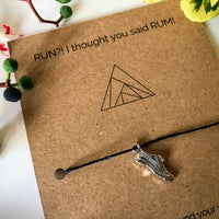 Runner’s Funny Wish Bracelet | Run? I thought you said RUM
