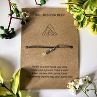 Runner’s Funny Wish Bracelet | Will run for beer