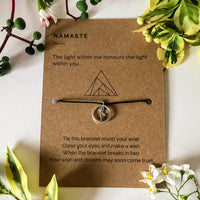 Yoga Wish Bracelet | 'Namaste'