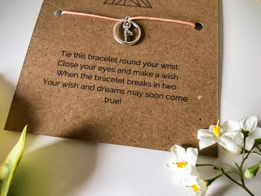 Yoga Wish Bracelet | 'A tree with strong roots laughs at storms'