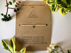 Runner’s Wish Bracelet | 'When your legs give up, run with your heart'