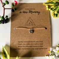 New Mummy Wish Bracelet | New baby gift