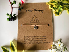 New Mummy Wish Bracelet | New baby gift