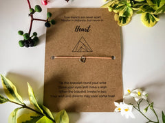 Friendship Wish Bracelet | 'True friends are never apart, maybe in distance but never in heart'