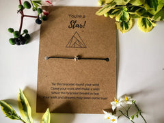 Congratulations Wish Bracelet | 'You're a star' - bracelet, congratulations, exams, graduation, special occasions, you passed - Monty&Ridge