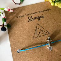 Gym lover's Wish Bracelet | 'It doesn't get easier, you just get stronger'
