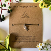 Runner’s Funny Wish Bracelet | Run? I thought you said RUM