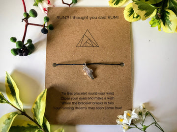 Runner’s Funny Wish Bracelet | Run? I thought you said RUM