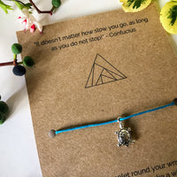 Runner’s Wish Bracelet | 'It does not matter how slow you go, as long as you do not stop'