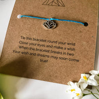 Yoga Mindful Wish Bracelet | 'Just breathe'