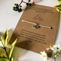 Yoga Wish Bracelet | 'Lotus flower blooms from the deepest mud'