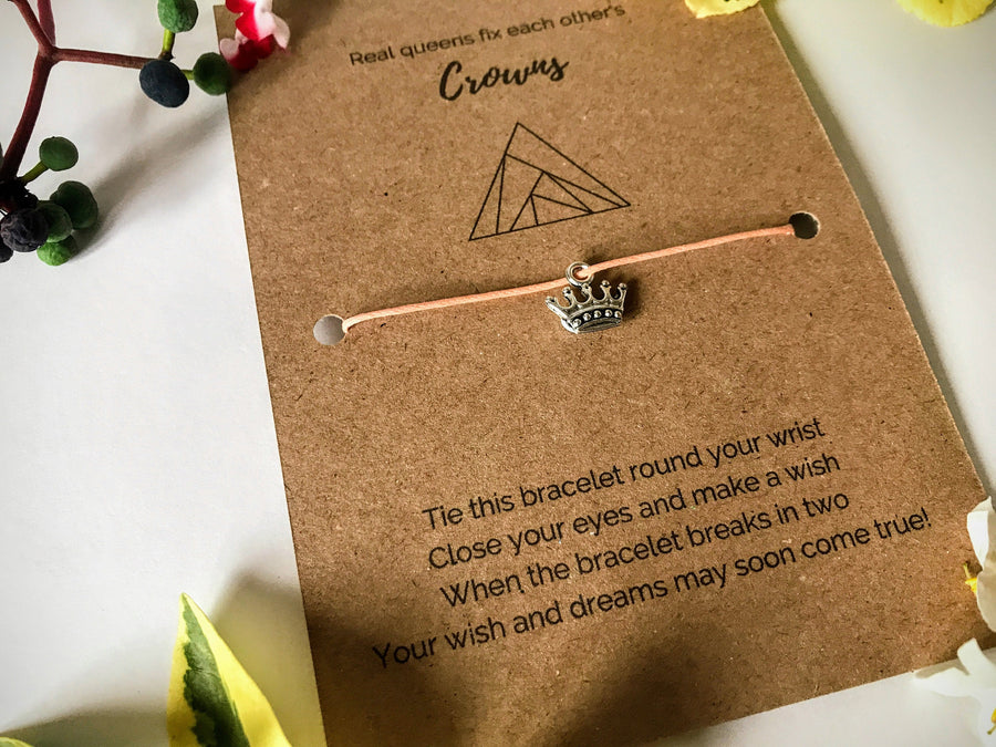 Friendship Wish Bracelet | 'Real queens fix each other's crowns'